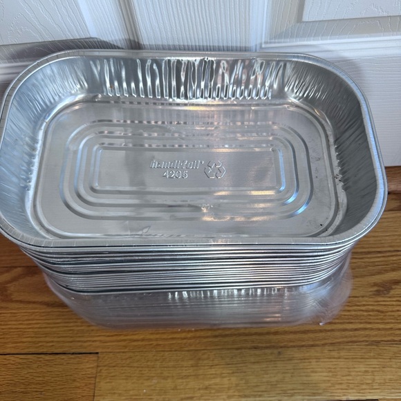 Aluminum Foil Steam Table Pans, Half Size Deep, 12x7” Pans (14 Pack) With Cover - Picture 7 of 14